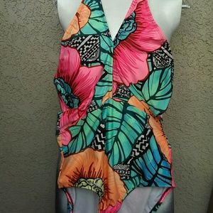 Floral bathing suit